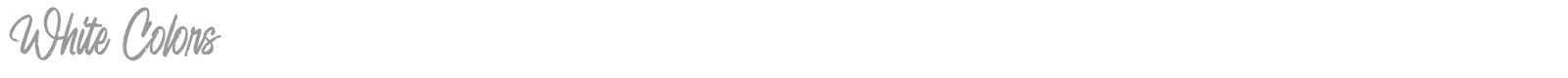 White Colors font preview